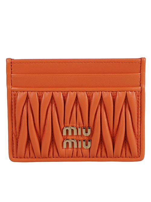 Portacarte in nappa matelassè MIU MIU | 5MC076AFPPF0049